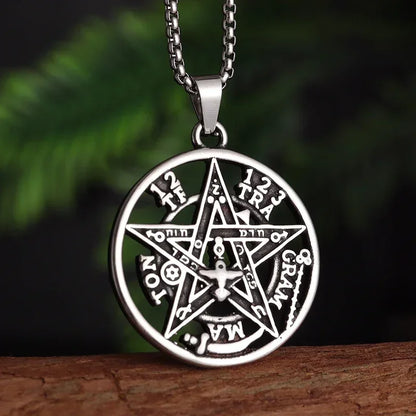 Retro Fashion Seven Angels Magic Circle Solomon's Lucky Amulet