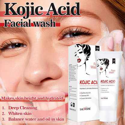 5PCS Kojic Acid Skin Care Set Kojic Acid Soap Moisturizing Facial Cream Body Lotion Face Cleanser Skin Care Products - AMULET RING STORE