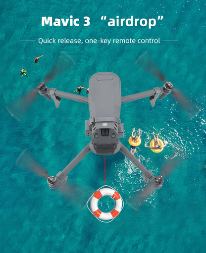 Airdrop System for DJI Mavic 3/2 Pro Zoom AIR 2 Mini 2/Mini 3 Drone Fishing Bait Wedding Ring Gift Deliver Life Rescue Thrower