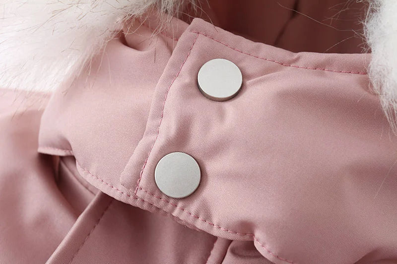 -30 Winter Baby Clothes Thicken Warm Jumpsuits Snowsuits Girl Boy Hooded Jacket Waterproof Rompers Ski Suits Kids Coat Outerwear - AMULET RING STORE