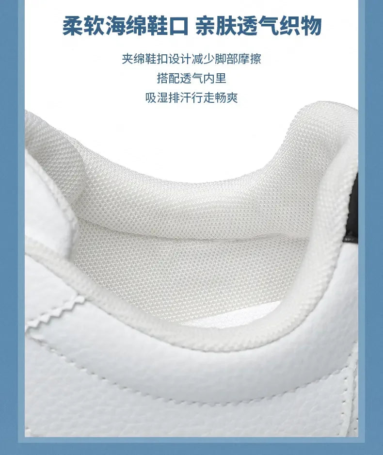 Leisure Running Summer Fashion Anti Slip Mountaineering PU Leather Sports Shoes Tennis Trend Hot Selling Men White Flat Shoes - AMULET RING STORE