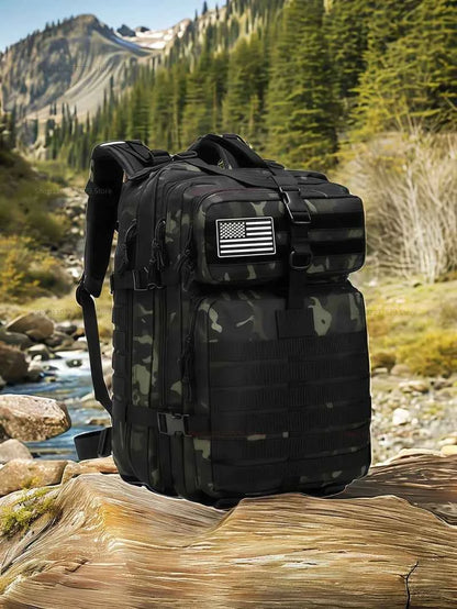 Outdoor tactical backpack - With a large waterproof capacity and lightweight design, this backpack is suitable for hiking trips.