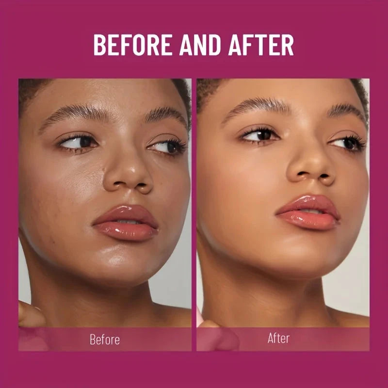 New Sponge Head Concealer for Dark Circles Freckles Acne Pigmentation and Blemishes Long Lasting Moisturizing Liquid Foundation - AMULET RING STORE