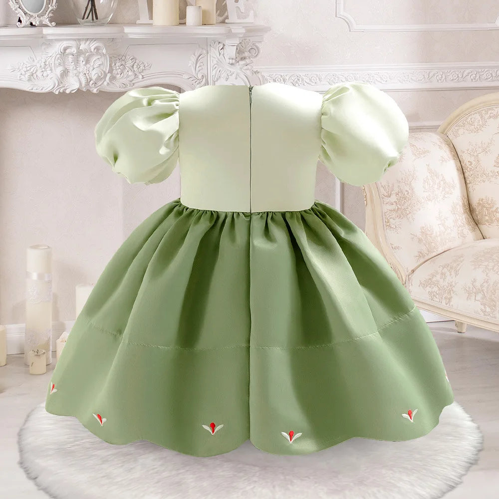 Princess Dress For Toddler Little Girl Luxurious Bow Gown Kids Birthday Party Clothes Halloween Carnival Children Princess Dress