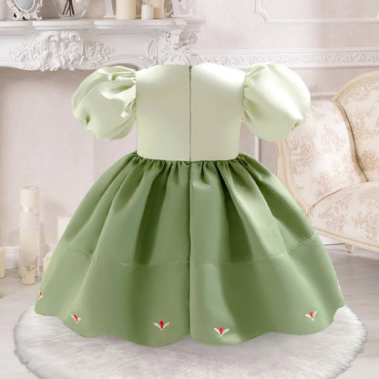 Princess Dress For Toddler Little Girl Luxurious Bow Gown Kids Birthday Party Clothes Halloween Carnival Children Princess Dress
