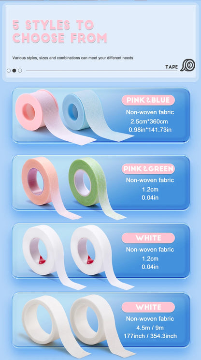 2/4PCS Micropore Eyelash Tape Lashes Lifting Tapes Under Eyes Breathable Easy To Tear Medical Tapes Eyelash Extension Supplies - AMULET RING STORE