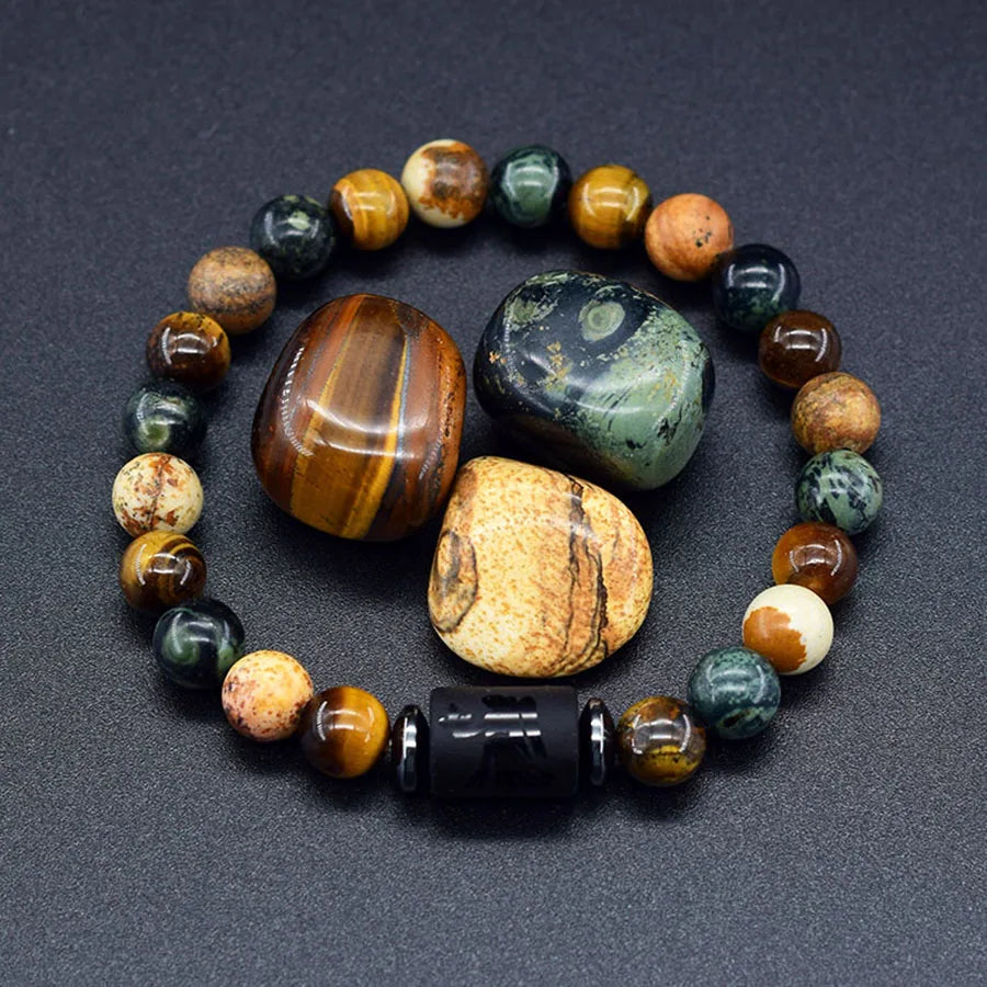 12 Zodiac Sign Bracelet Homme Constellation Bracelet for Men Aries Virgo Leo Libra Charm Bangle Women Friendship Jewelry on Hand