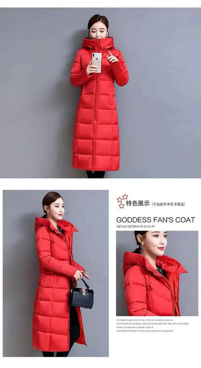 Very Warm Cold Trench Coat for Women Ultra Light Women's Jackets Winter 2025 Long Down Jacket Lightweight Padded Trend Parkas