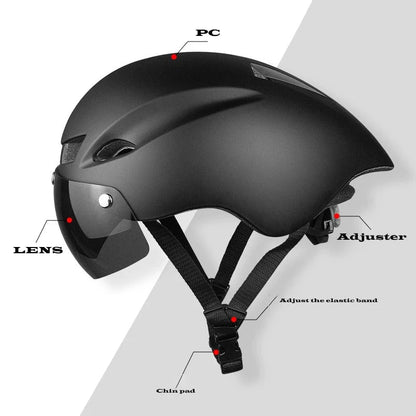 Wildside WINGER II Aero Road Bicycle Helmet Cycling Goggle TT Racing Helmet Bike Sports Safety Helmets Super Helmet Adjustable - AMULET RING STORE