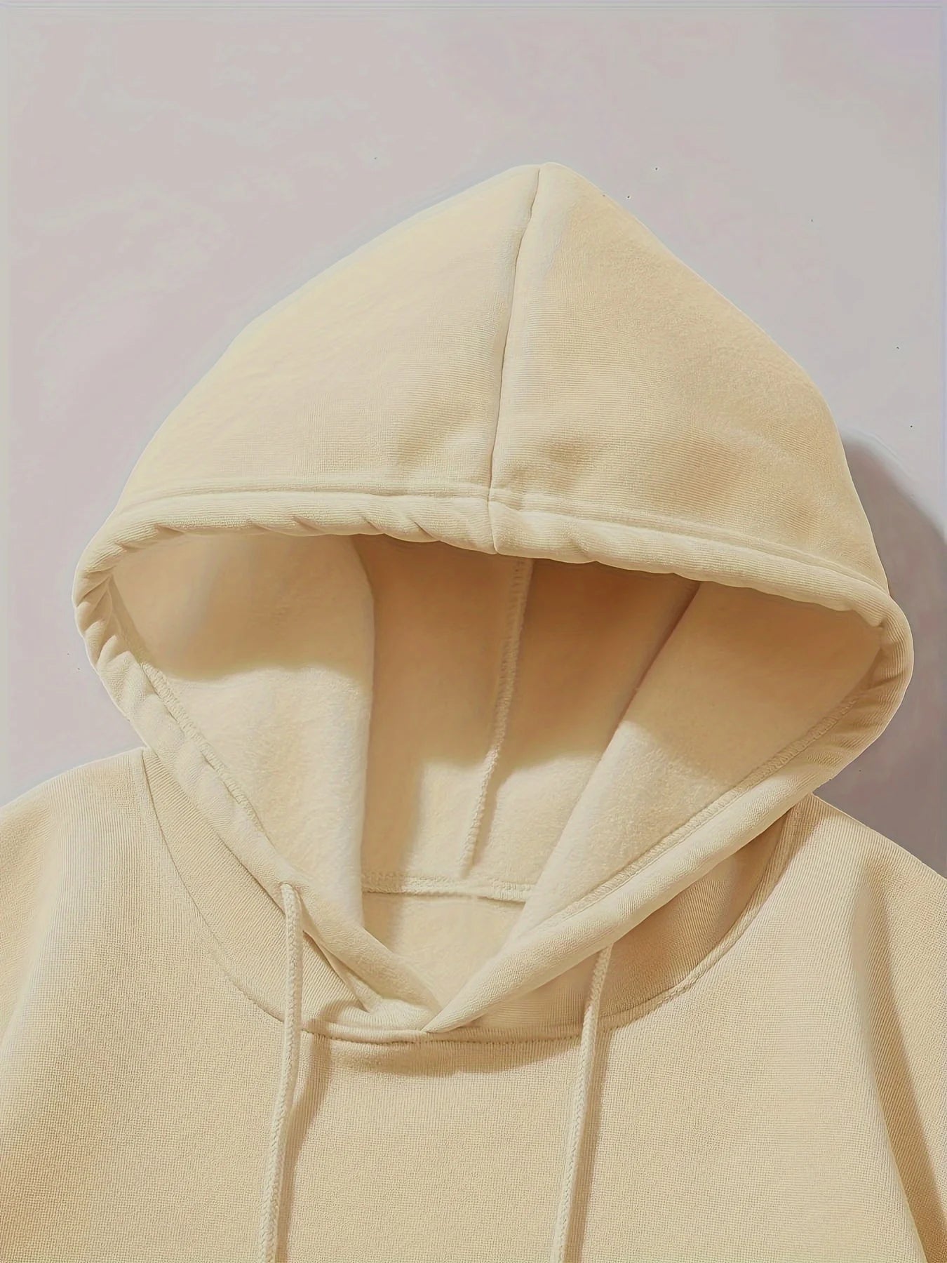 Men's Autumn/Winter Casual Fashion Warm Alphabets Pattern Printed Loose Thick Velvet Hoodie+Sports Pants Set