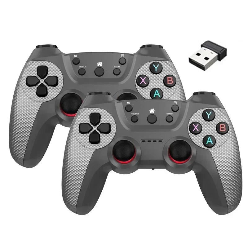 2Pcs Wireless Controller For PC Wireless Game Controller Hand Joystick For Television Computer Androids PC 2.4G Gamepad Remote - AMULET RING STORE