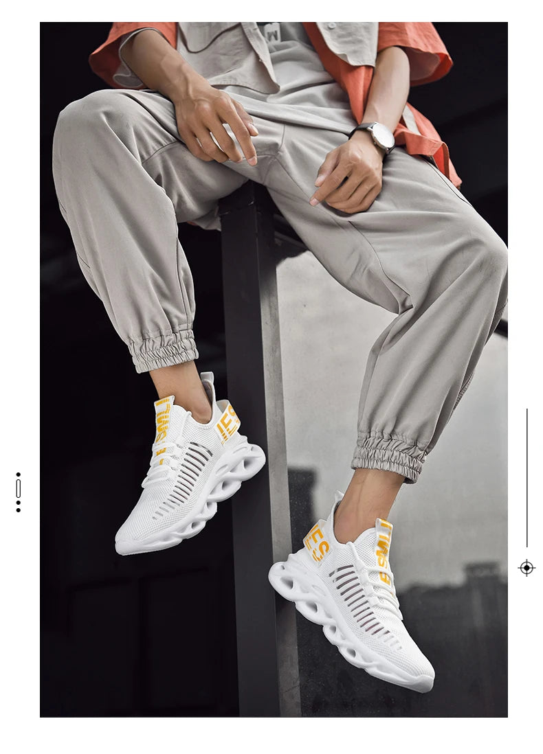 Men Shoes Comfortable Sneakers Breathable Running Shoes For Women Mesh Tennis Sports Shoes Outdoor Air Waling Casual - AMULET RING STORE