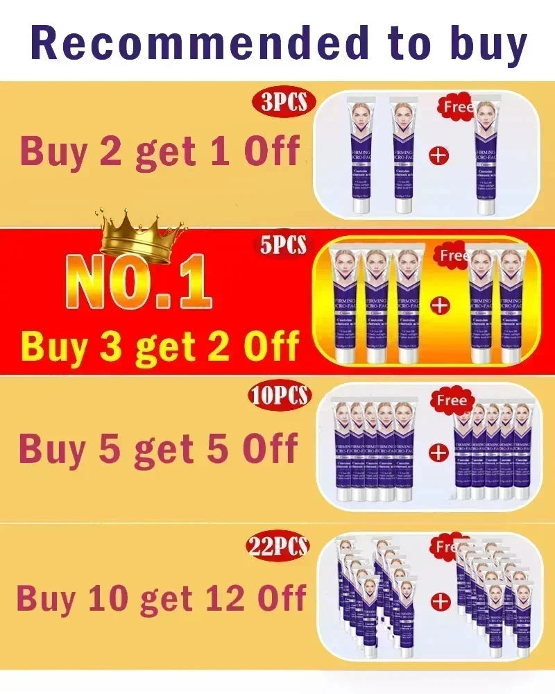 Effective V-Shape Face Slimming Lifting Facial Cream Lift Up V Double Chin Cheek Slimming Firming Anti Wrinkle Beauty Skin Care - AMULET RING STORE