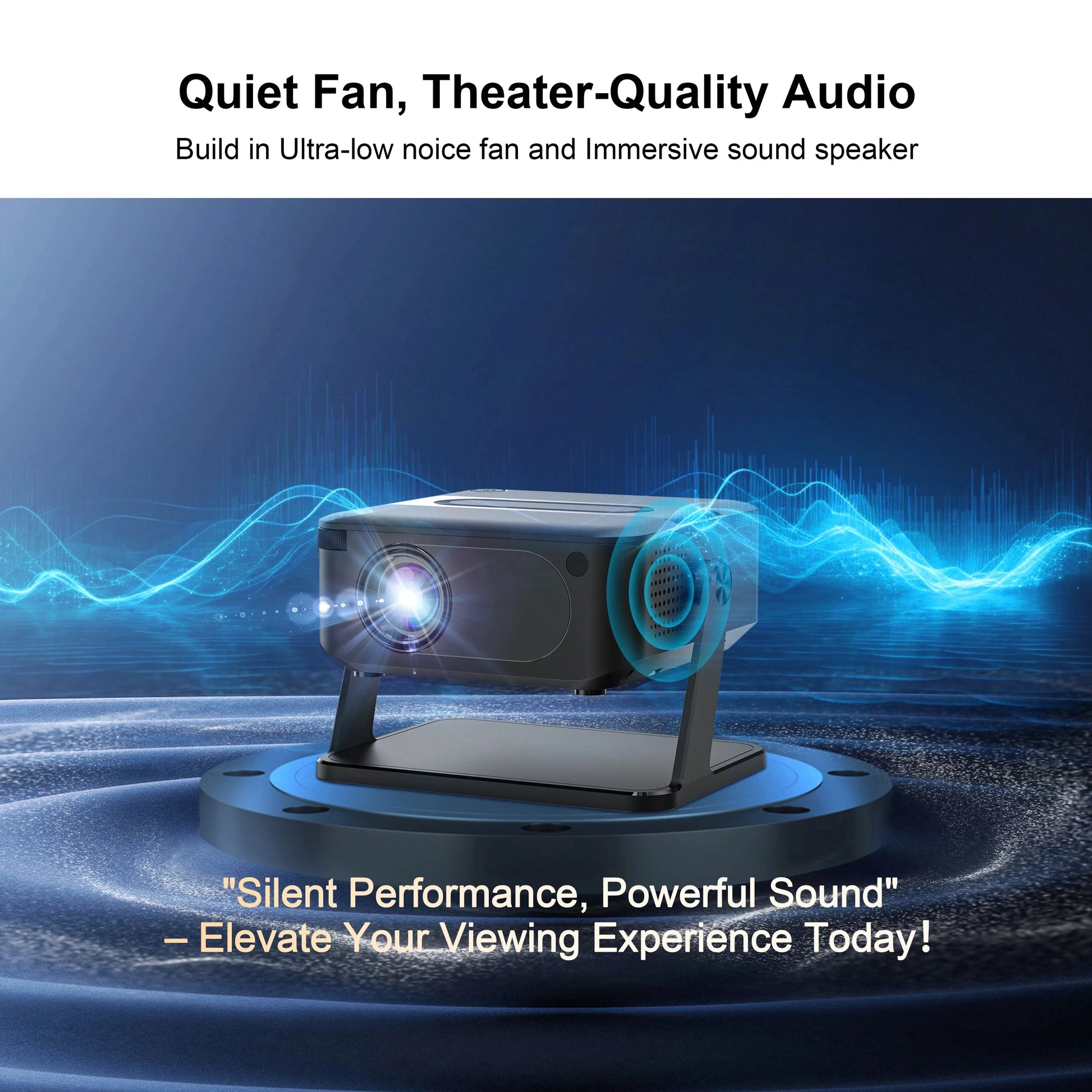 WESOPRO Mini Projector Smart 4K Portable with Wifi 6 Bluetooth 5.0 Android 11 Automatic Keystone for Home Theater Entertainment