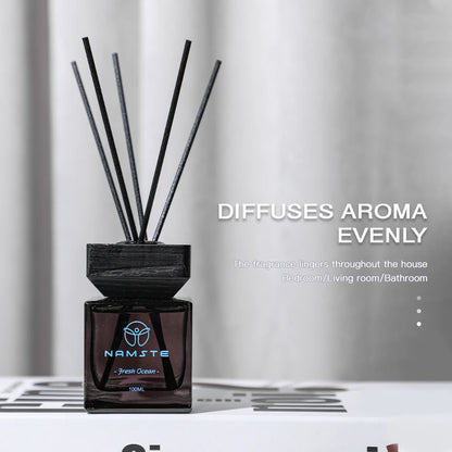 NAMSTE 100ML Reed Diffuser Stick Fragrance oil Aromatherapy Flameless Hotel Home SPA Aromatherapy Air Freshener Fragrance Scent - AMULET RING STORE