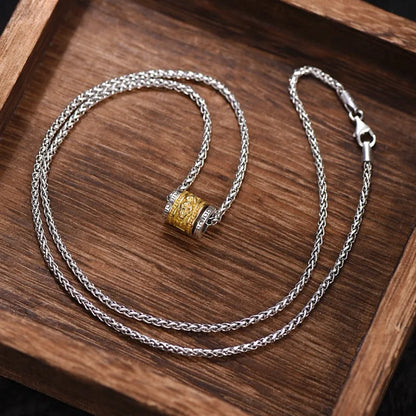 Pixiu Feng Shui Wealth & Luck Necklace - Silver Plated Amulet