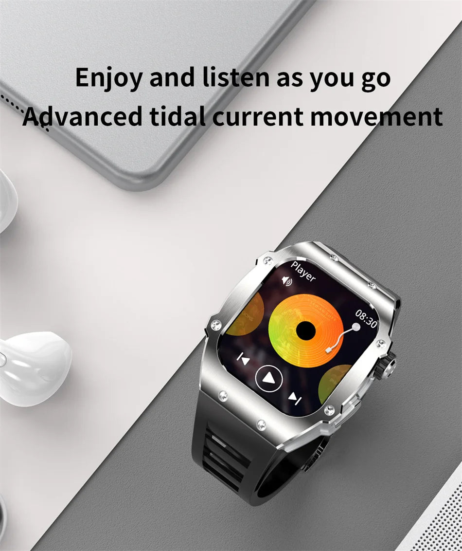 2024 Outdoor Sports Smart Watch Men 1.91 inch Screen Bluetooth Calling Waterproof Travel AI Voice Men Smartwatch For IOS Android