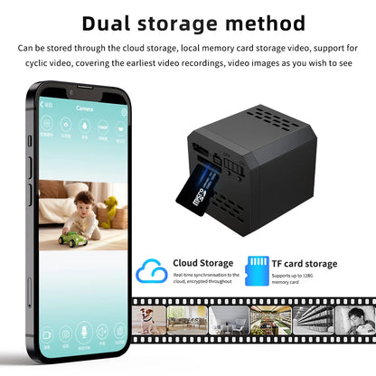 1080P Mini WiFi Camera F1 Wireless Remote Monitor Loop Recording Camera Security Protection Smart Home surveillance camera - AMULET RING STORE