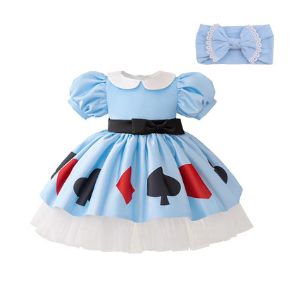 Princess Dress For Toddler Little Girl Luxurious Bow Gown Kids Birthday Party Clothes Halloween Carnival Children Princess Dress