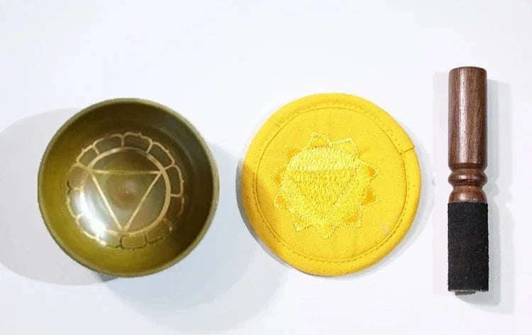 Nepal Handmade Buddha Singing Bowl Yoga Meditation Colorful Sound Therapy Tibetan Singing Bowls Healing Percussion Instruments - AMULET RING STORE