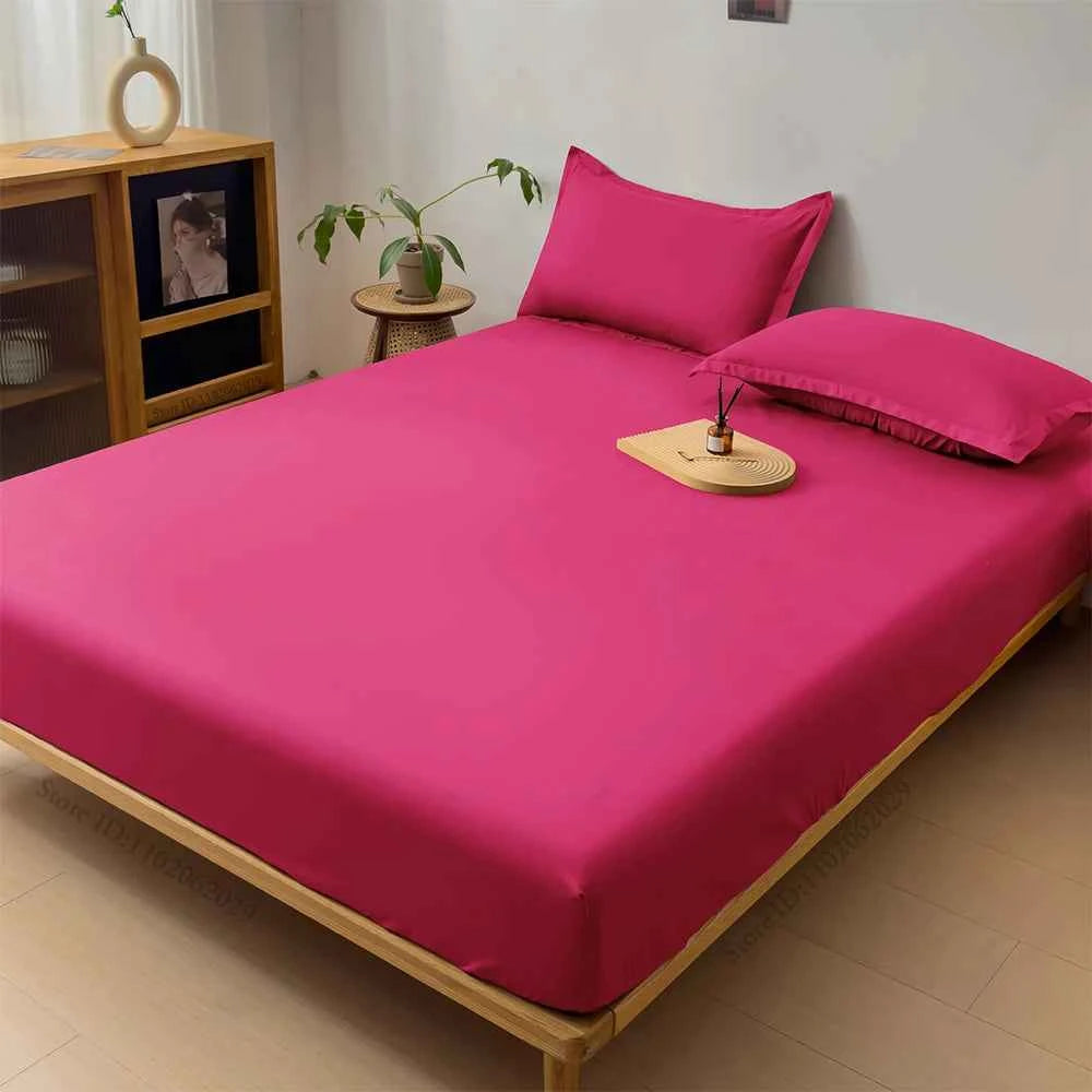 Waterproof Covers Bed Fitted Sheet Mattress Bedspreads Protector Pads Single/Double/King/Queen Full Size Coverlets Gray/White