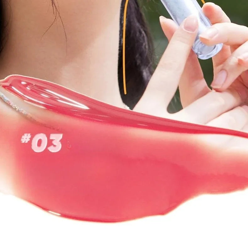 Judydoll Ice Iron Lip Glaze Lipsticks Non-Stick Cups Mirror Shine Watery Lip Lotion Metal Brush Head Makeup Cosmetics - AMULET RING STORE