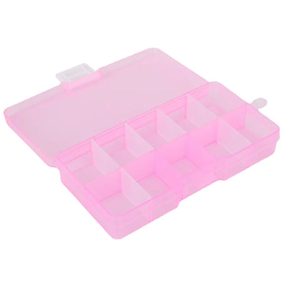 10 Grids Plastic Storage Jewelry Box Compartment Adjustable Container for Beads Earring Box for Jewelry Rectangle Box Case - AMULET RING STORE
