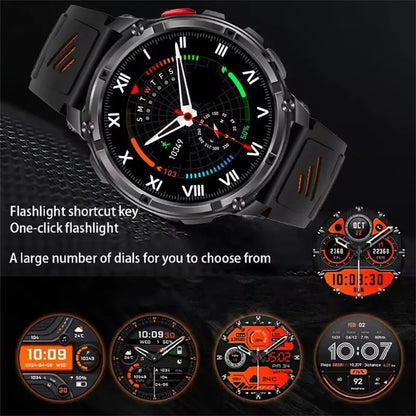 2026 New 1100mAh Ultra Durable Smart Watch Men Outdoor Military GPS Compass 10ATM Waterproof HD Bluetooth Call Sports Smartwatch