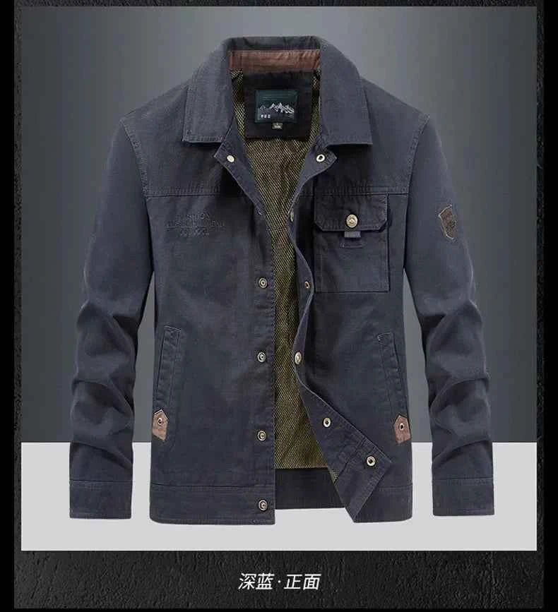 Men Jackets outdoor Slim fit Coats Casual Jackets High Quality Male wear Multi-pocket Cargo Jackets And Coats plus Size 5XL