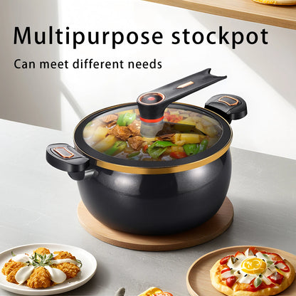 Large 1.85 Gal Soup Pot, 26cm/10 Inch - Versatile for Cooking & Stewing, Gas & Induction Compatible