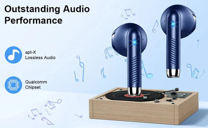 Wireless Earbuds, Bluetooth 5.3 Earbuds Stereo Bass, in-Ear Noise Cancelling Mic, Earphones IP7 Waterproof Sports, 40H Playback.