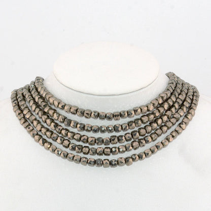 Natural Pyrite Faceted Round / Rondell Beads 2mm,3mm,4mm,1x2mm,2x3mm，for Jewelry Making Bracelet Necklace Beads DIY Wholesale - AMULET RING STORE