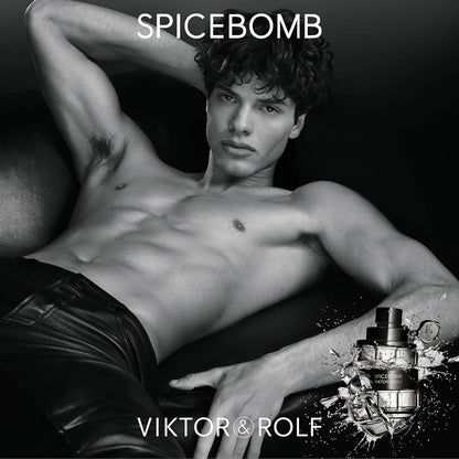 Viktor&Rolf - Spicebomb Eau De Toilette - Woody & Spicy - Cologne for Men - with Notes of Citrus & Tobacco Valentine Perfume