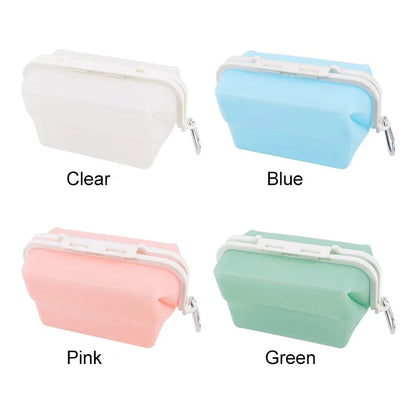1500ML Foldable Silicone Storage Bag,Reusable Food Grade Crisper Box,Fresh-keeping Picnic Box,Microwave Heating Available - AMULET RING STORE