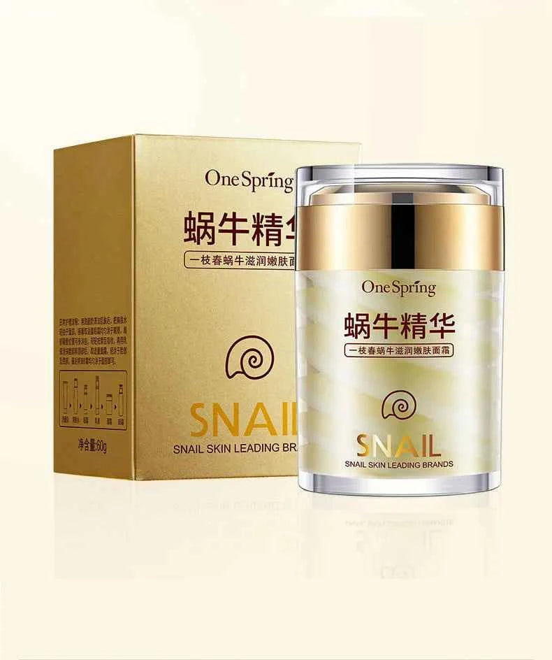 Snail Face Cream + Retinol Eye Massage Roller Serum 2pcs Moisturizing Eye Bag Face Cream Korean Skin Care Products