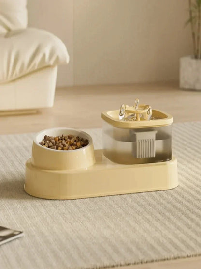 Auto Filter Mute 2-in-1 Pets Water Fountain USB Electric Cat Drinker Bowl Pet Feeder Recirculate Filtring Drinker for Cats Water - AMULET RING STORE