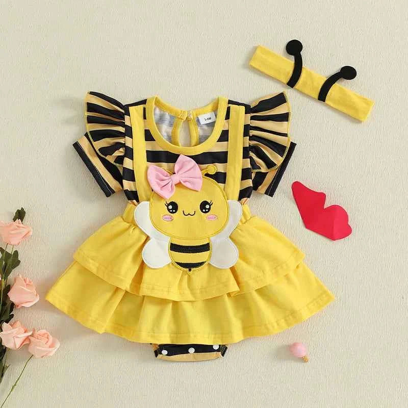 Baby Girl Summer Outfit Sleeveless Floral Print Ruffle Romper with Matching Headband and Sandals Set for Newborns