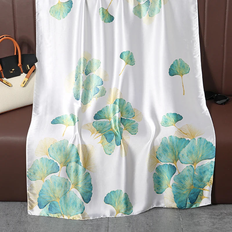 Design Satin Silk Shawl Hijab Scarf Women Fashion Summer Sunscreen Beach Stole Wraps Bufanda Female Headkerchief Echarpe New - AMULET RING STORE