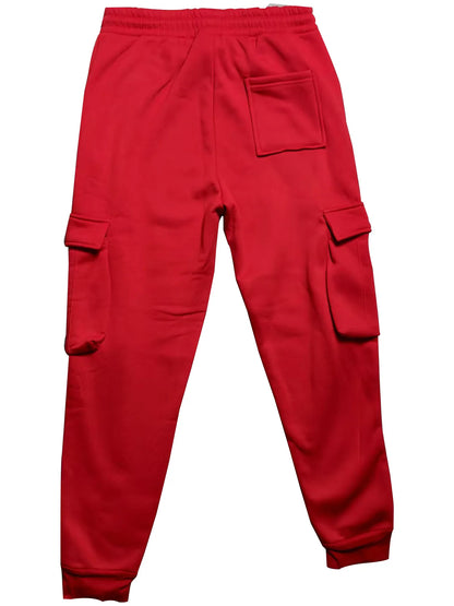New autumn and winter velvet men's casual overalls multi-pocket pants large size sports casual trousers
