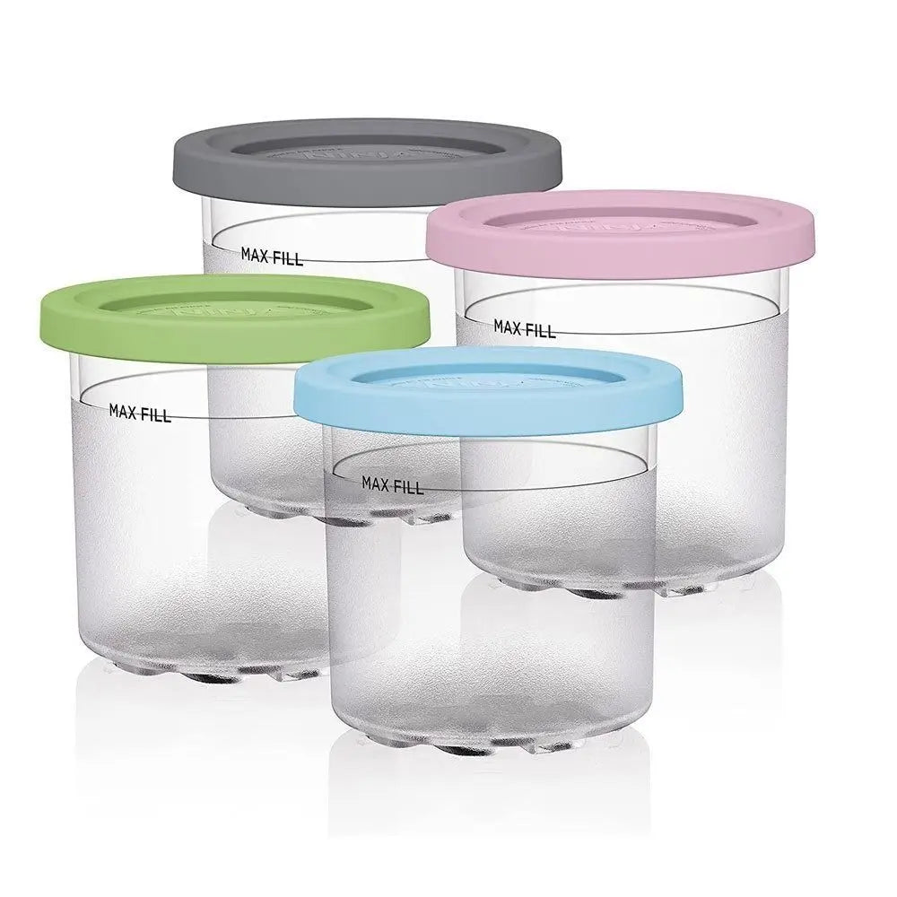 2/4pcs Ice Cream Pints Cup Ice Cream Containers With Lids For Ninja Creami Pints For Nc301 Nc300 Nc299amz Series Ice Cream Maker - AMULET RING STORE