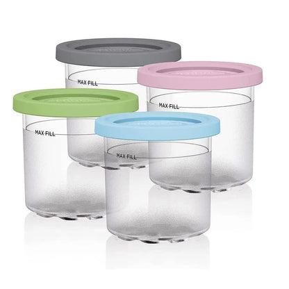 2/4pcs Ice Cream Pints Cup Ice Cream Containers With Lids For Ninja Creami Pints For Nc301 Nc300 Nc299amz Series Ice Cream Maker - AMULET RING STORE
