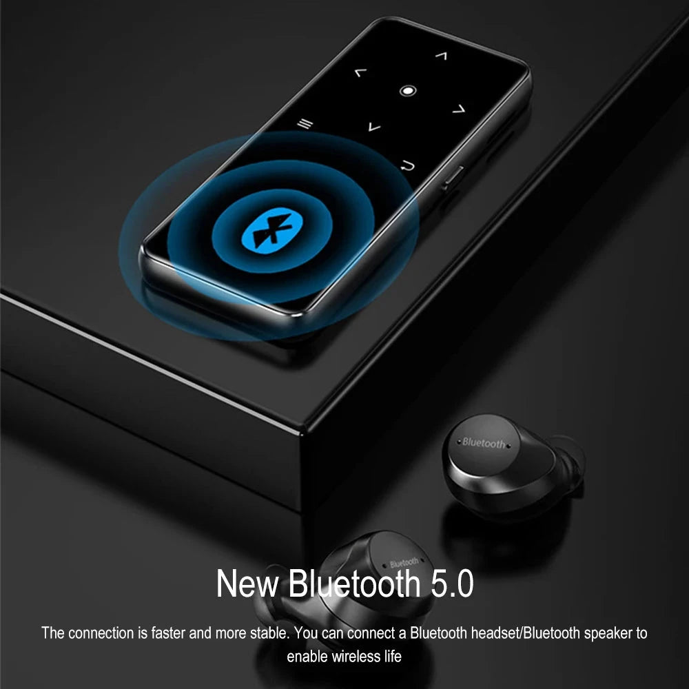 HiFi Bluetooth MP3 Player - Lossless Music Sport Earphone Portable Audio Walkman with FM E-book Recorder