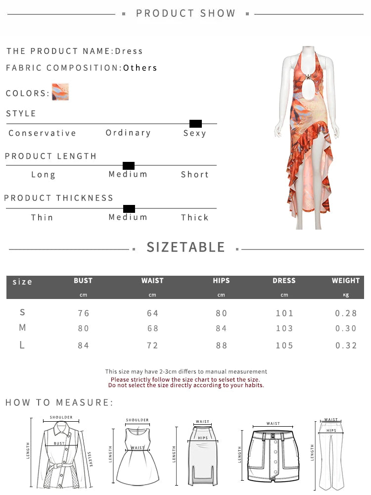 Nibber Bandage Dress Women Halter Metal Buckle Y2K Hollow Backless Summer Trend High Split Ruffles Sexy Elegant Maxi Bodycon - AMULET RING STORE