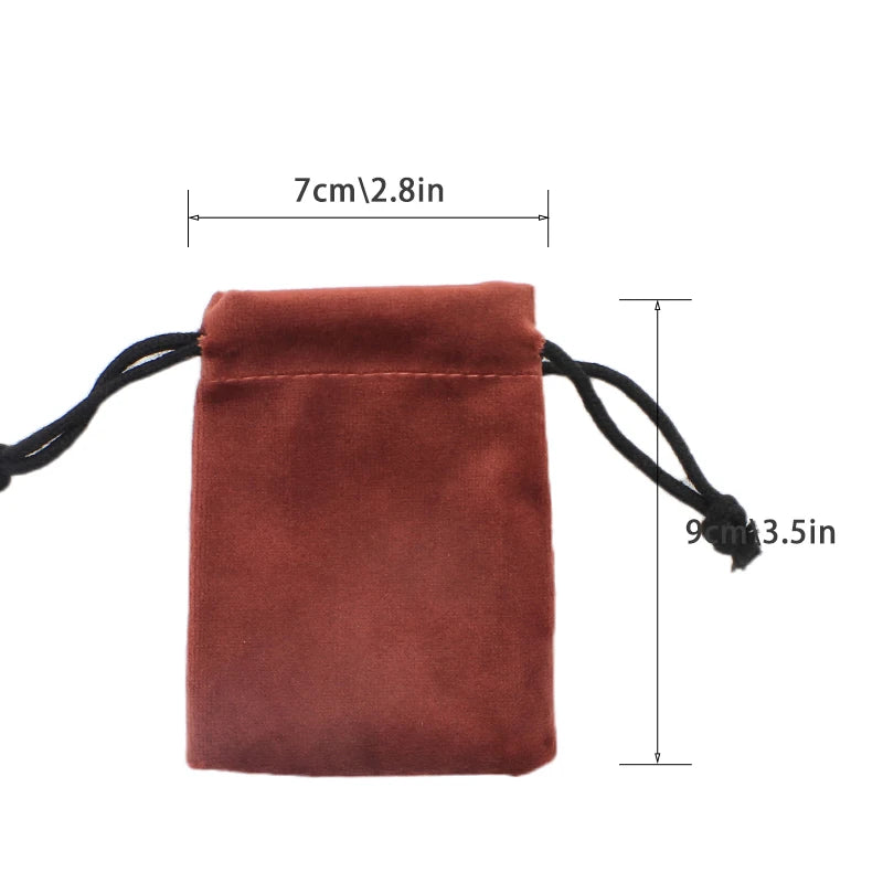 Multi Color Velvet Bag Jewelry Packing Velvet Drawstring Pouches Jewelry Gift Bags Display Chain Ring Packing Bags As Gift 1pcs - AMULET RING STORE