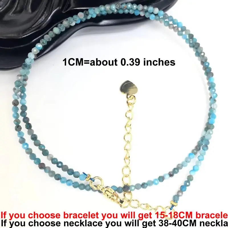 Fashion 2-3mm Faceted stone beads Necklace bracelet Pink Quartz Crystal zircon amethyst Choker Men Female Jewelry Party Gift - AMULET RING STORE