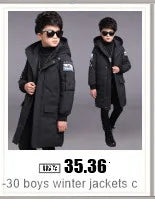 -30 Winter Baby Clothes Thicken Warm Jumpsuits Snowsuits Girl Boy Hooded Jacket Waterproof Rompers Ski Suits Kids Coat Outerwear - AMULET RING STORE