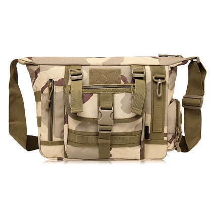 Men Camouflage Shoulder Bag Tactical Fishing Camping Tote Trekking Climbing Bags Large Multi-Pocket Travel Laptop Messenger Pack