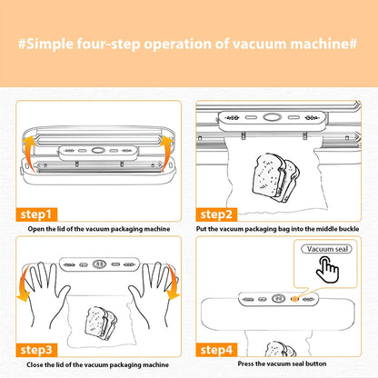 SaengQ Vacuum Sealer Machine Food Vacuum Sealer Packaging With Free 10pcs Vacuum bags Household Vacuum Food Sealing - AMULET RING STORE