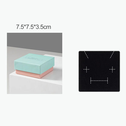Simple Jewelry Box Earnail Ring Bracelet Necklace Gray Black Paper Jewelry Display Case Jewelry Organizer Box - AMULET RING STORE