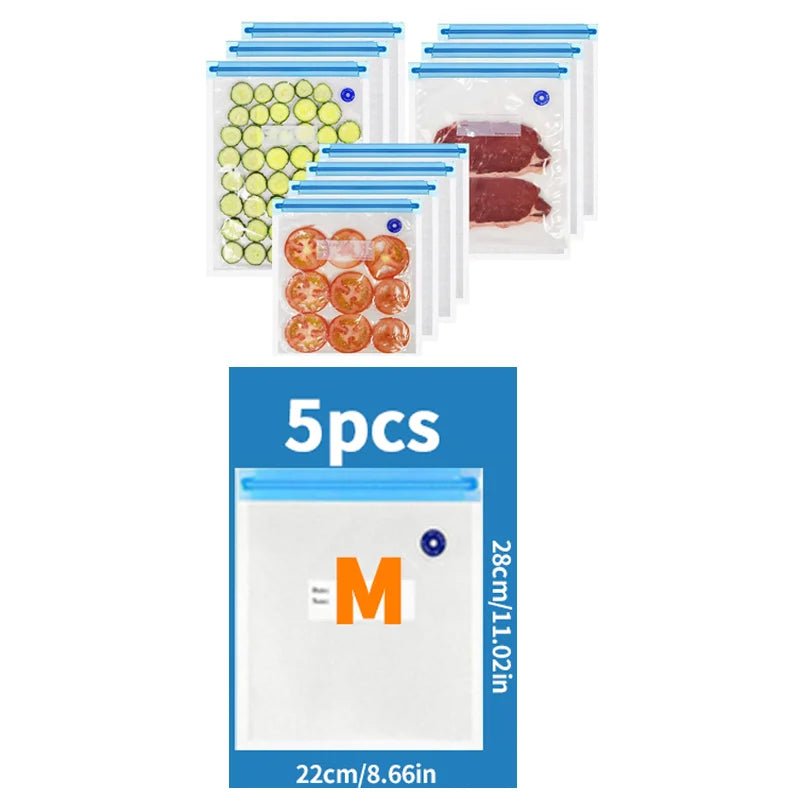 high-quality food handheld vacuum sealer Portable & Rechargeable Vacuum Sealer (Vacuum Sealers+ 30 reusable vacuum seal bags - AMULET RING STORE